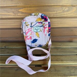 Herschel Supply Company Floral Crossbody Bag in Pink and Blue